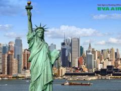 Dịch vụ đặt vé máy bay thú cưng chó mèo đi New York EVA Air